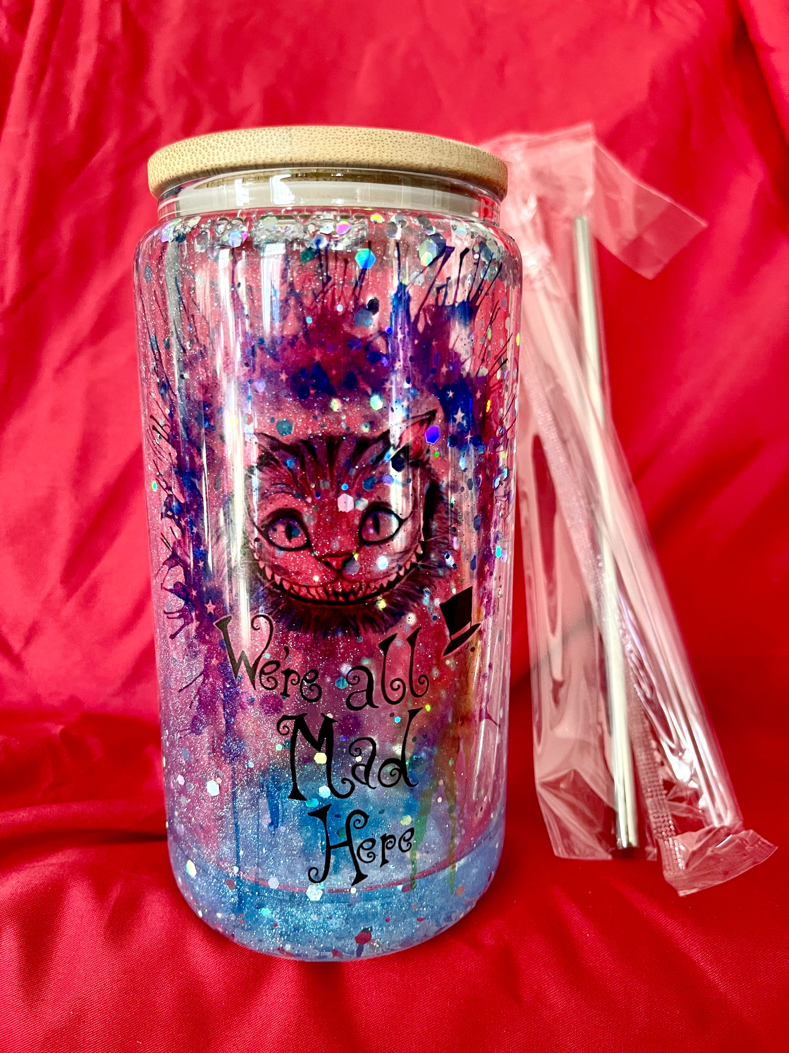 Alice in Wonderland - We're All Mad Here - Snow Globe Tumbler