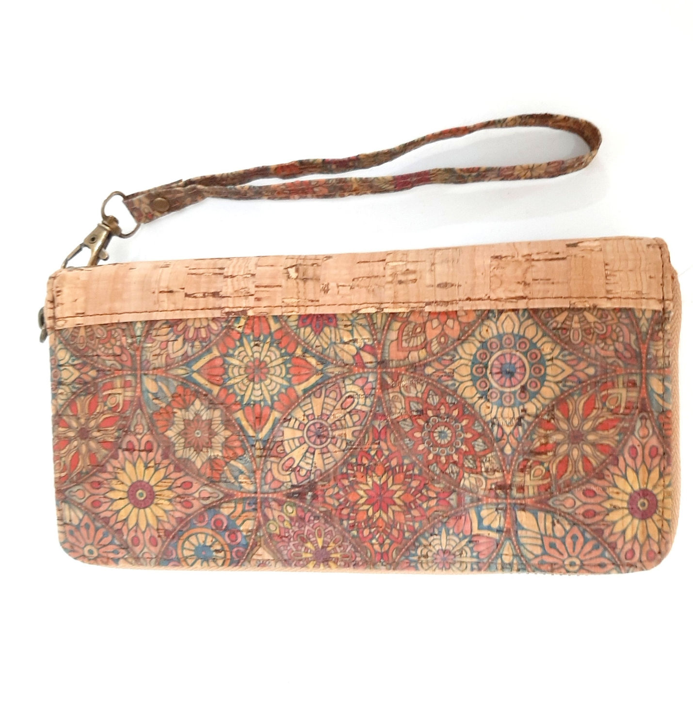 Cartera cremallera corcho 