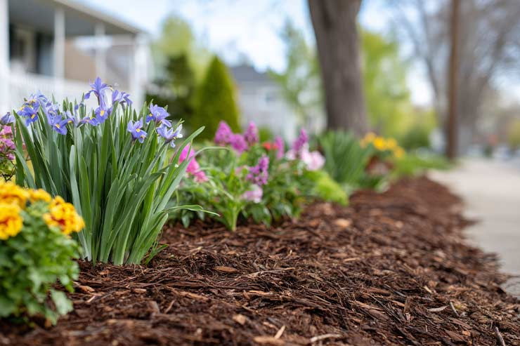 Mulch Helps Protect Perennial Beds Midwest Landscaping Inc