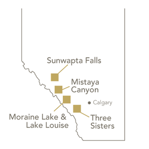 Landkarte Alberta