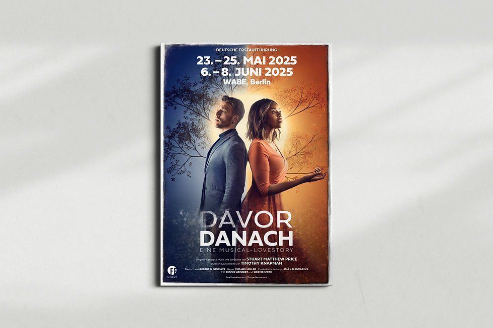 Plakat des Musicals "Davor Danach"