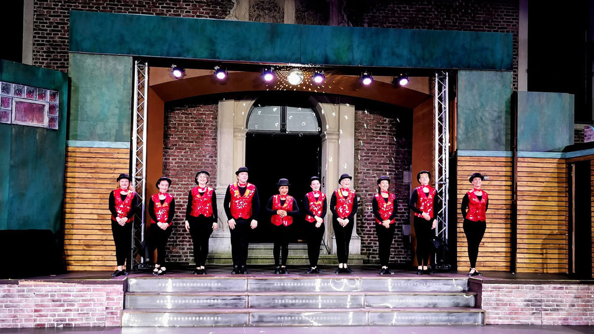 "Stepping out" auf der Bühne