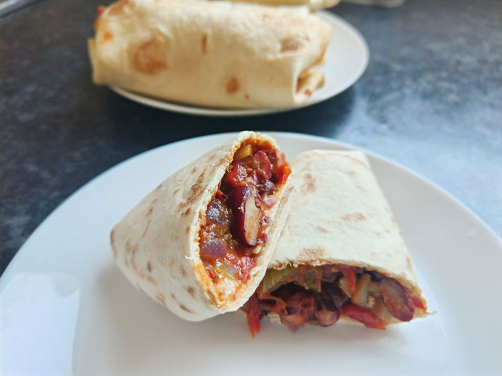 Spicy Bean Wrap - Quick & Easy Recipe