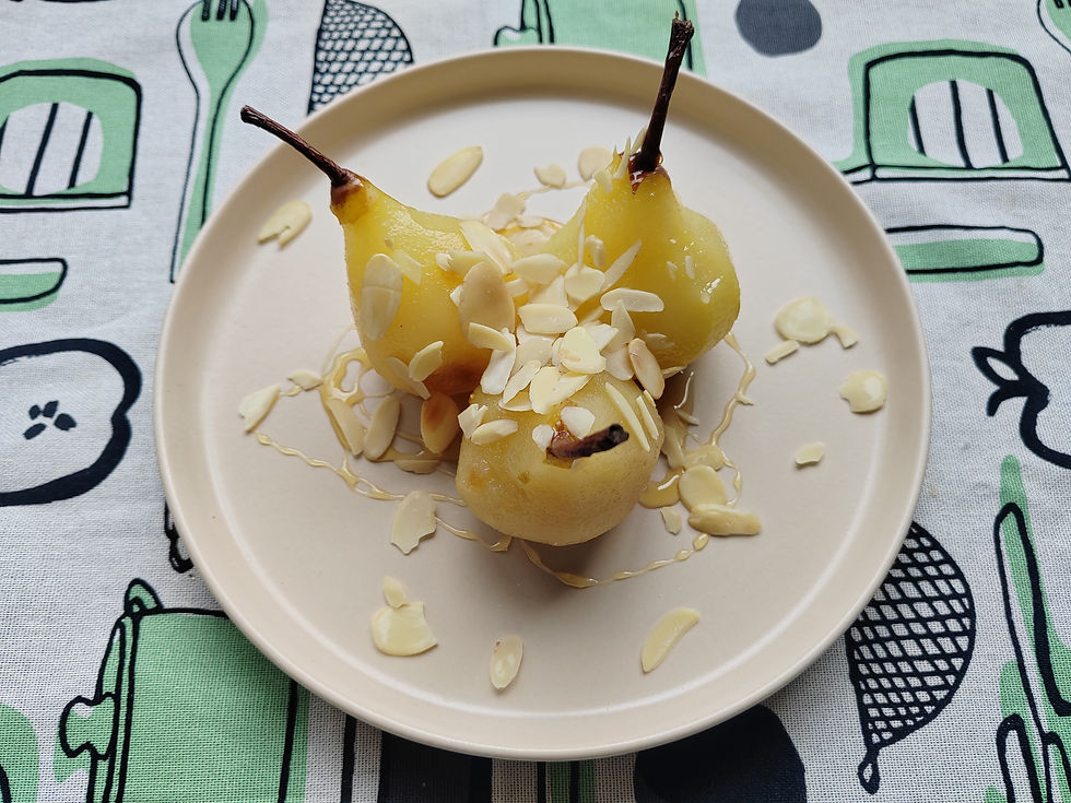 Poached pears