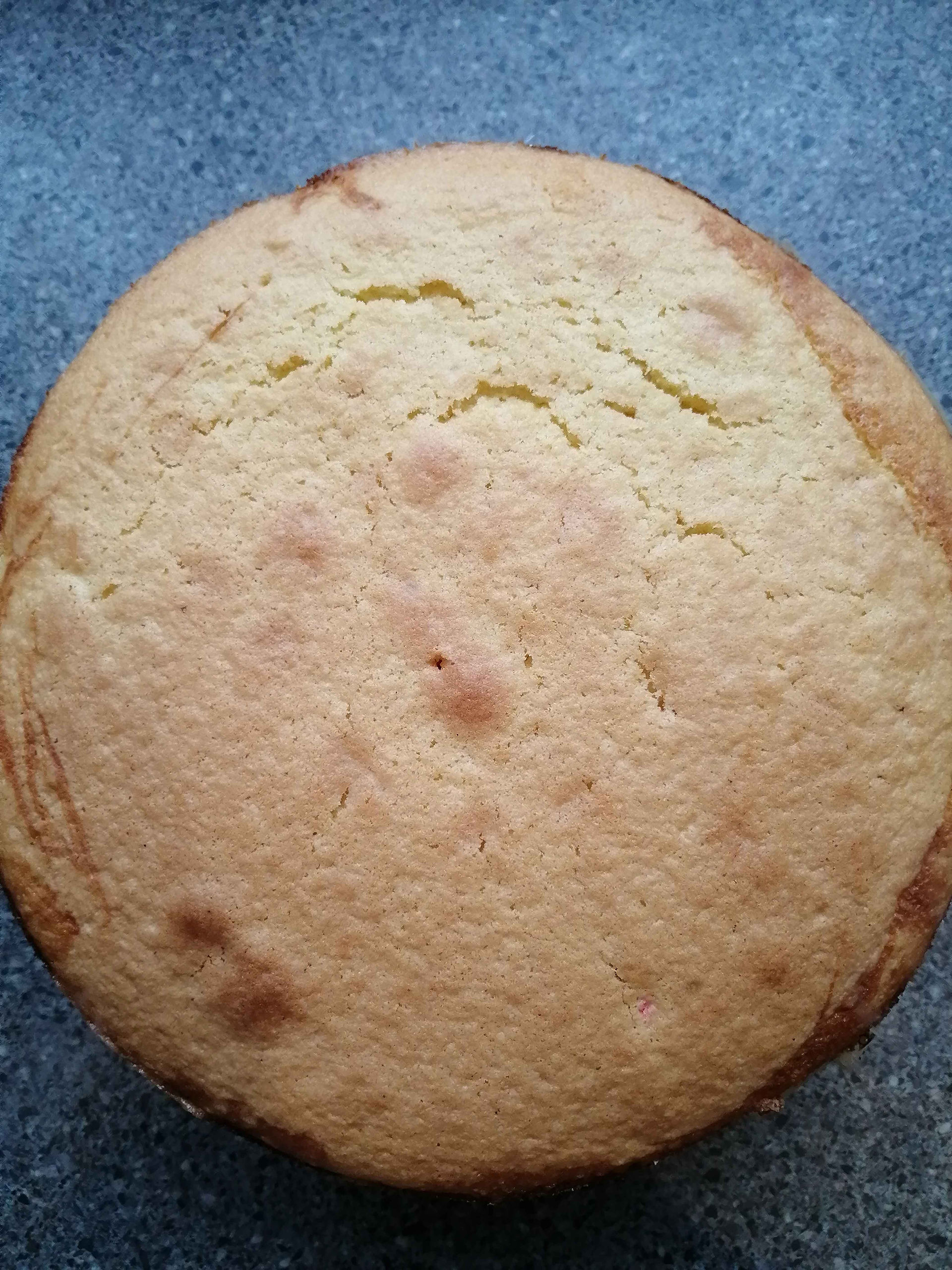 pineapple-upside down cake not yet turned