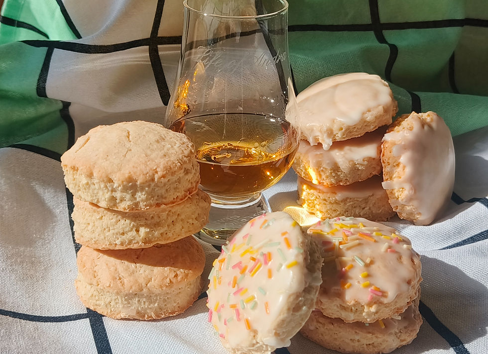 Whisky Cookies with Almonds and Coconut