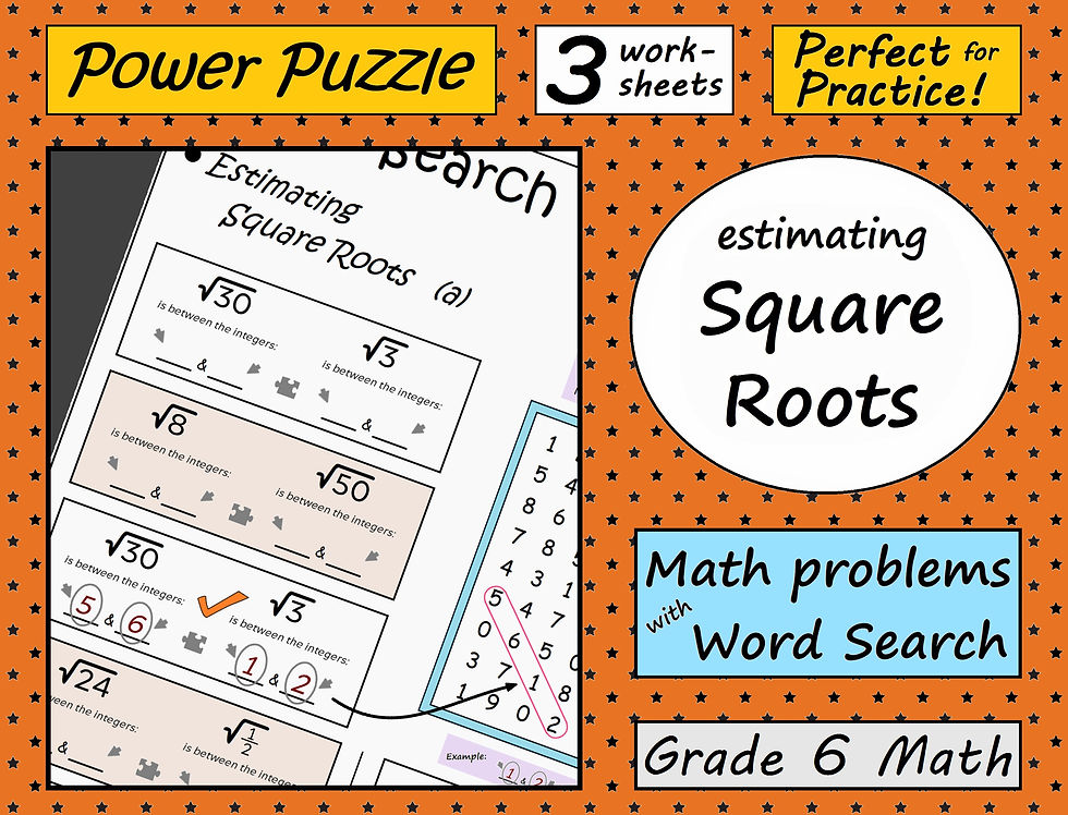 Estimating Square Roots, Math (Grade 6)