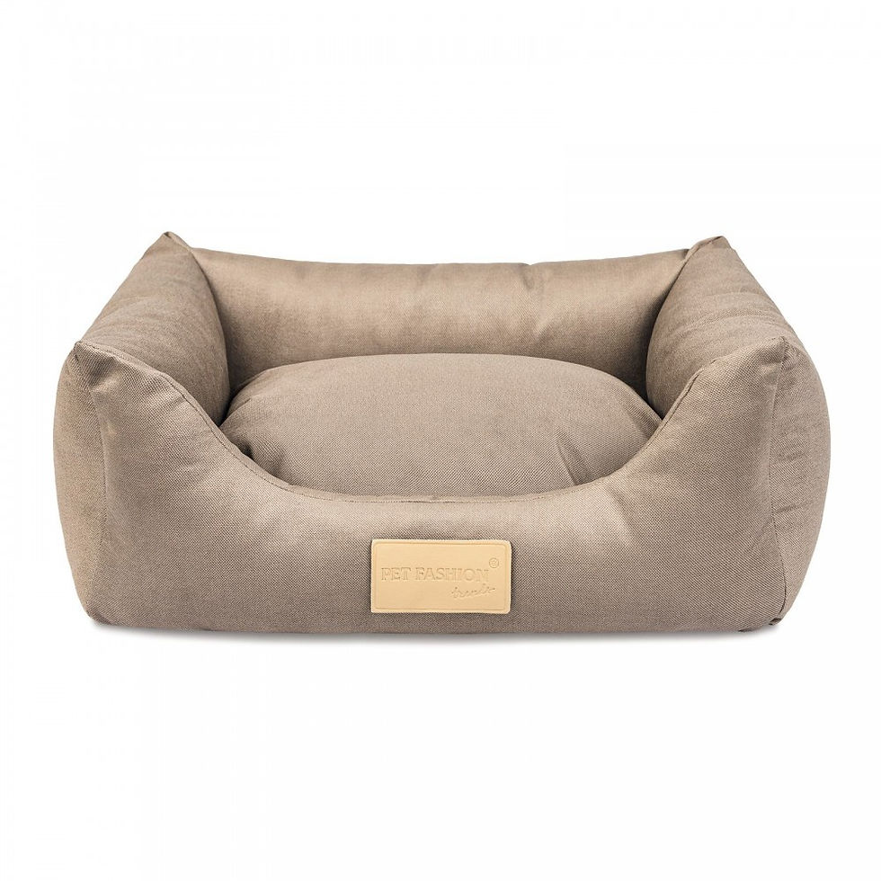 Лежак Pet Fashion «Molly» для собак та котів 62х50х19 см пісочний