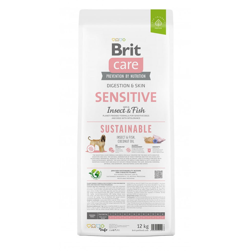Прев'ю: Сухий корм Brit Care Dog Sustainable Sensitive собак з чутливим травленням 12 кг