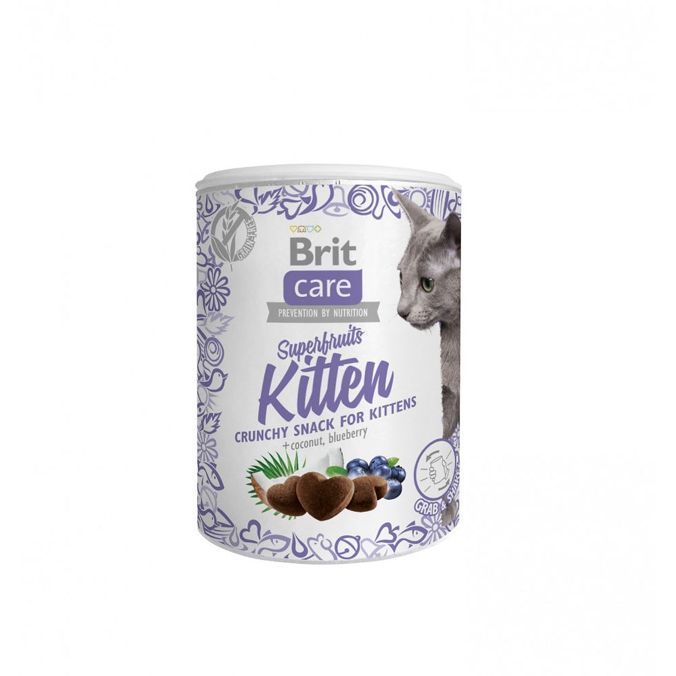 Ласощі для кошенят Brit Care Cat Snack Superfruits Kitten, курка 100 г