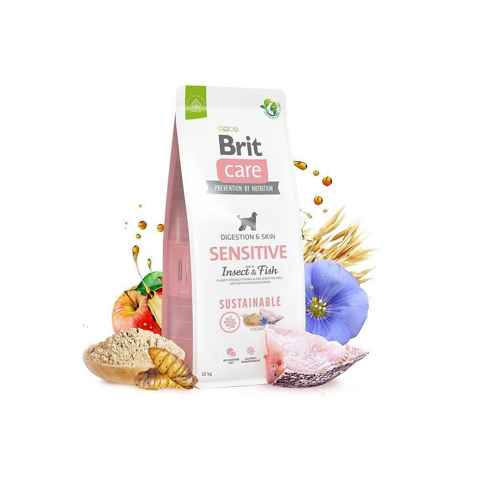 Прев'ю: Сухий корм Brit Care Dog Sustainable Sensitive собак з чутливим травленням 12 кг