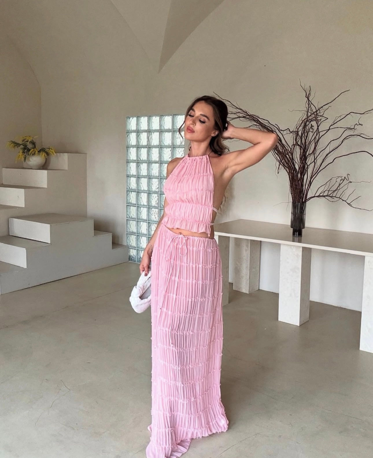 Alielle Baby Pink Set