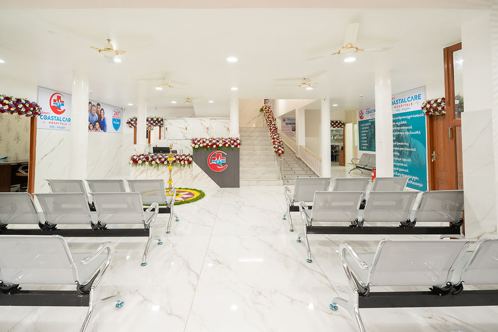 Vijaya's Coastal Care Hospitals Guntur and Best General Hospital Reception.JPG