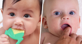 Clean your kids gums for dental health