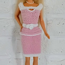 Gratis haakpatroon Barbie jurkje 