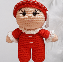 Gratis haakpatroon Kerstbaby, Creaties van Ann