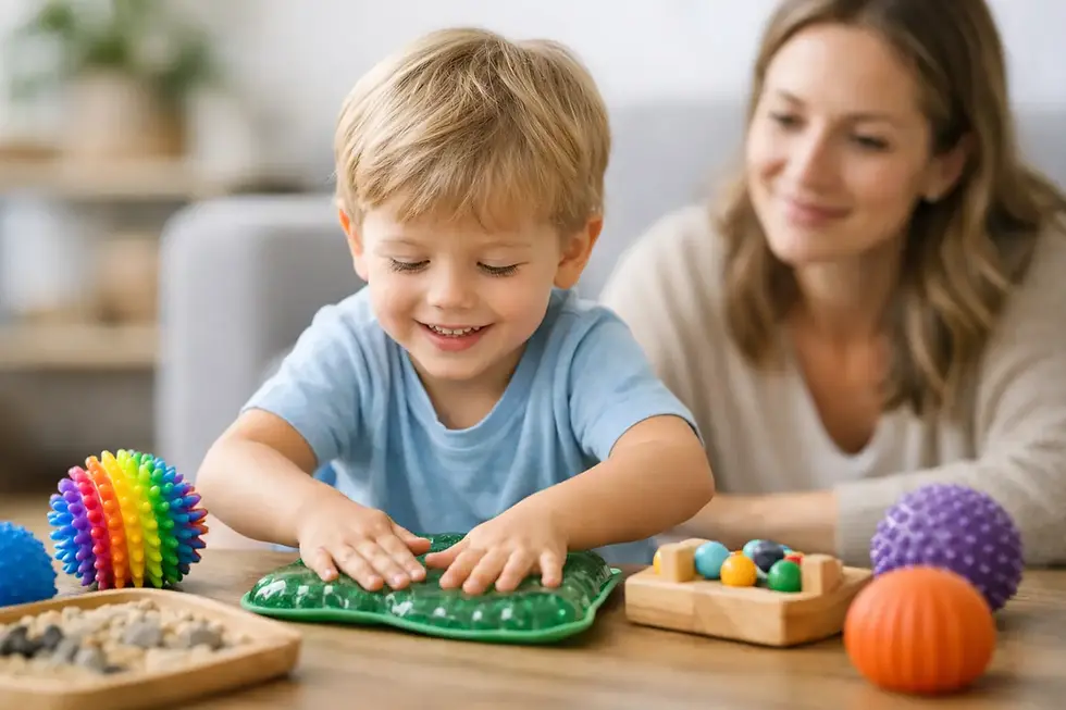 Hva er sensoriske leker og hvordan stimulerer de