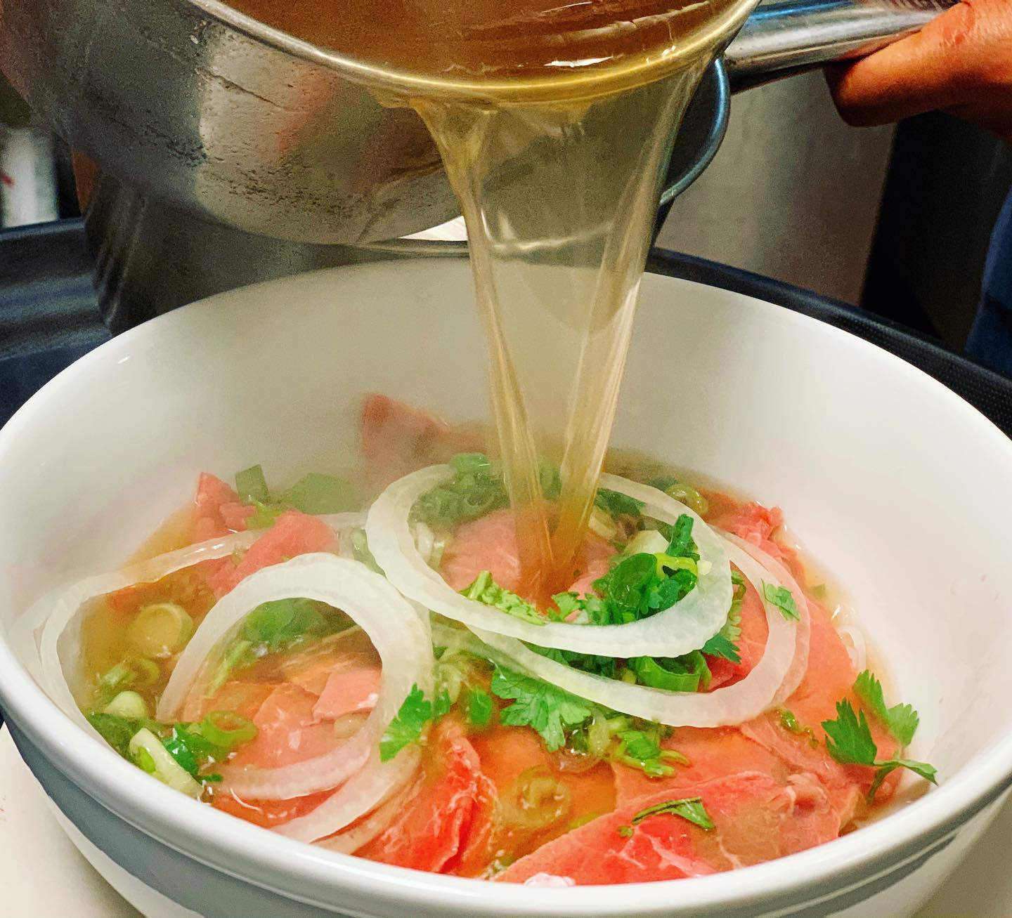 Fresh pasta with tomatoes