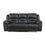 Thumbnail: Homelegance® Hazen Black Double Reclining Sofa