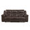 Thumbnail: Homelegance® Hazen Dark Brown Double Reclining Sofa