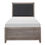 Thumbnail: Homelegance® Woodrow Gray/Black Twin Bed