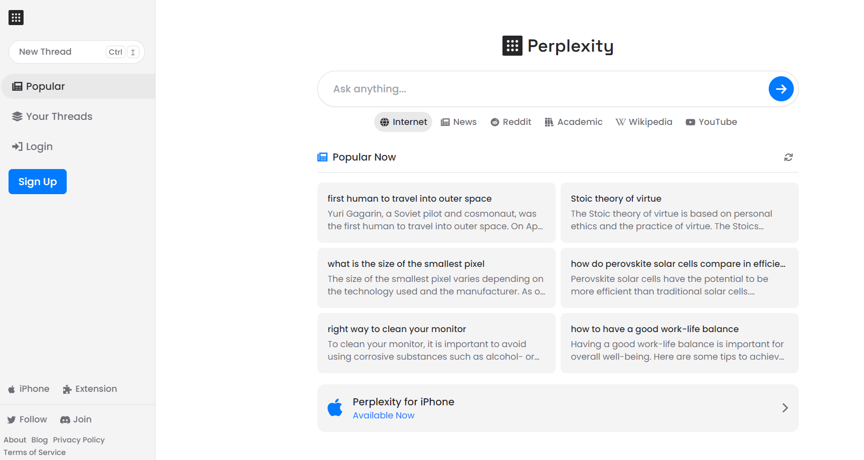 Perplexity AI for intelligent search and content summarization