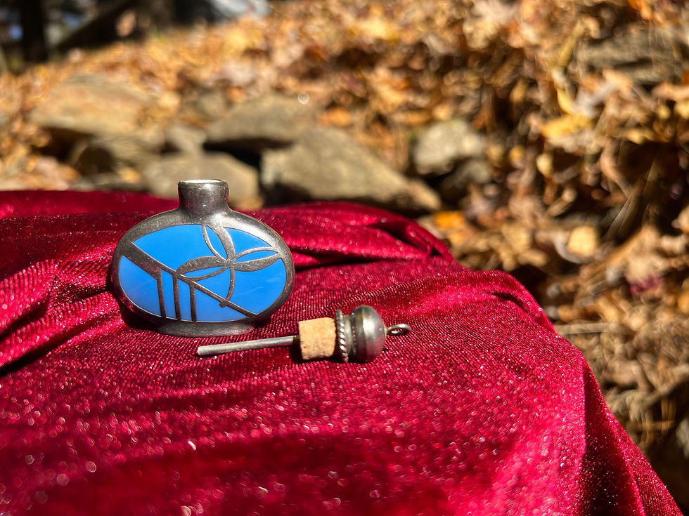 Thumbnail: Silver/ Blue Potion Bottle Pendant