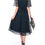 Thumbnail: Lace overlay dress in navy/green