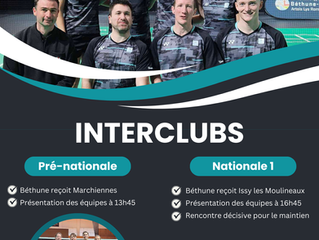 Interclubs : 22/03/2025