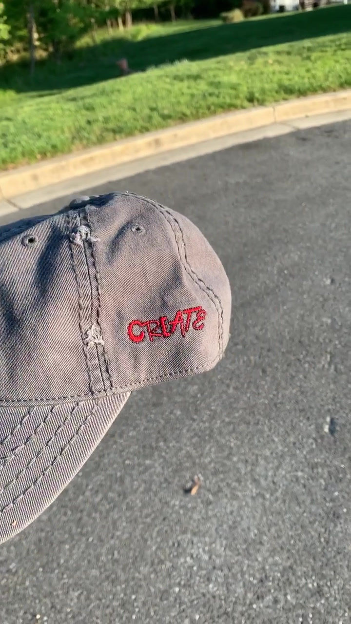 Thumbnail: "Create" Charcoal/Black Dad Hat