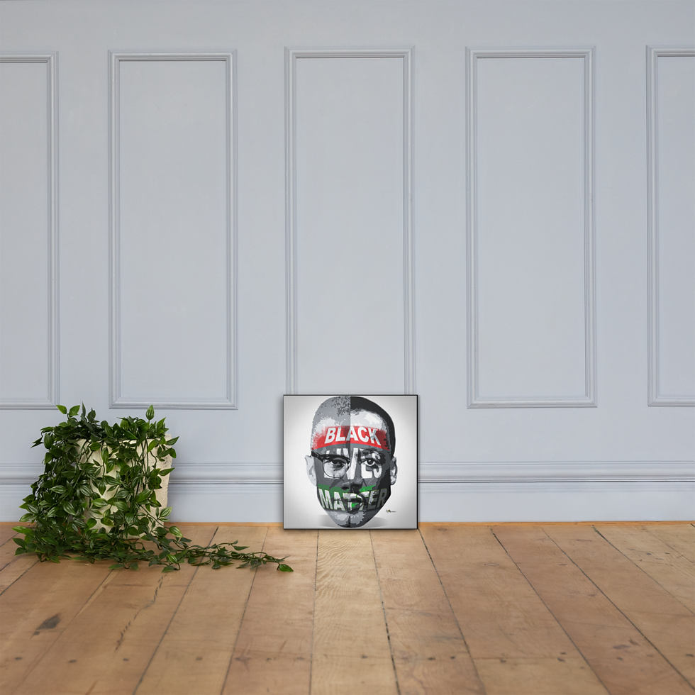 Thumbnail: Black Lives Matter Canvas 16 x 16 Print