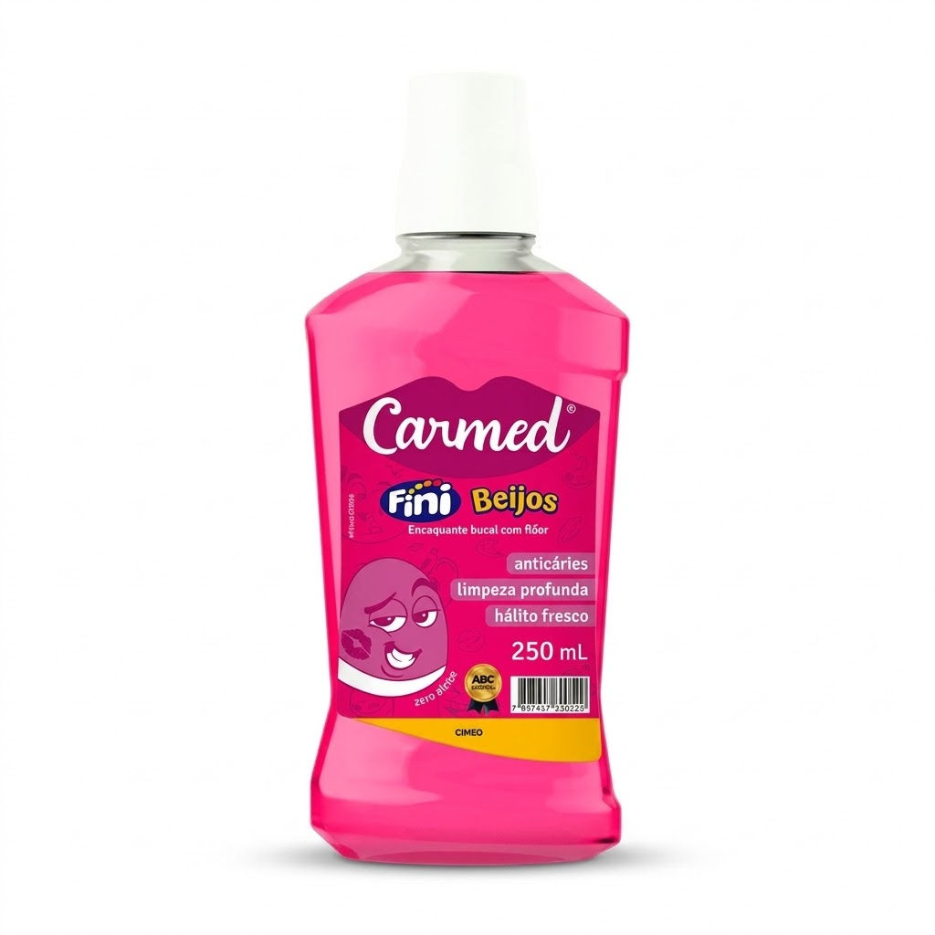Fini Enxaguante Bucal Carmed Beijos - 250ml