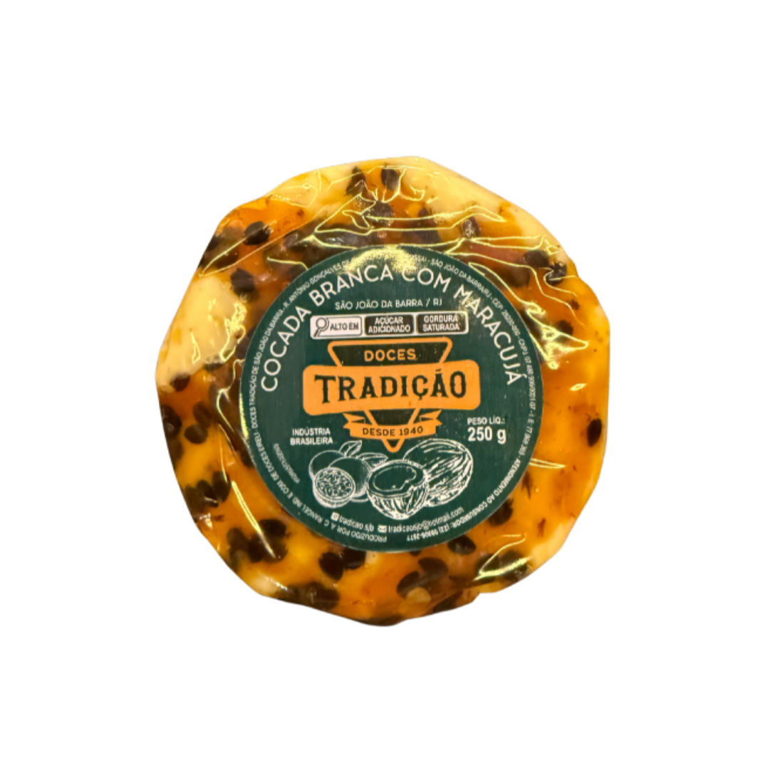 Tradição Cocada Branca com Maracujá - 250g