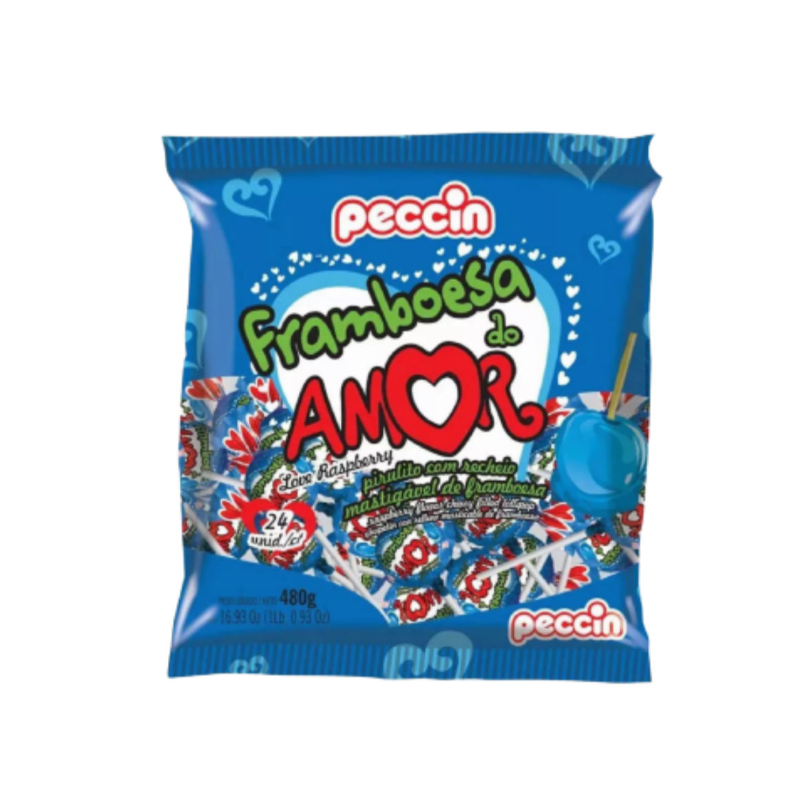 Pirulito Maçã do Amor- Framboesa