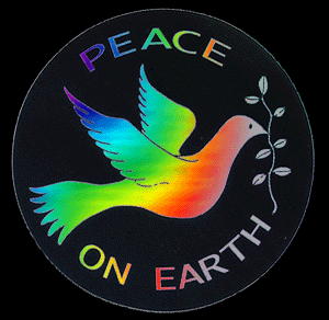 RainbowPeaceOnEarthwithadove