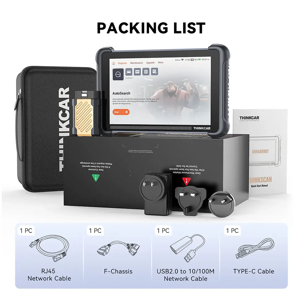Thumbnail: ThinkCar 689BT Diagnostic Tablet