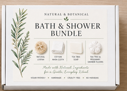 Thumbnail: Natural | Aromatherapy Bath & Shower Set | Natural Gift Set | Self Care