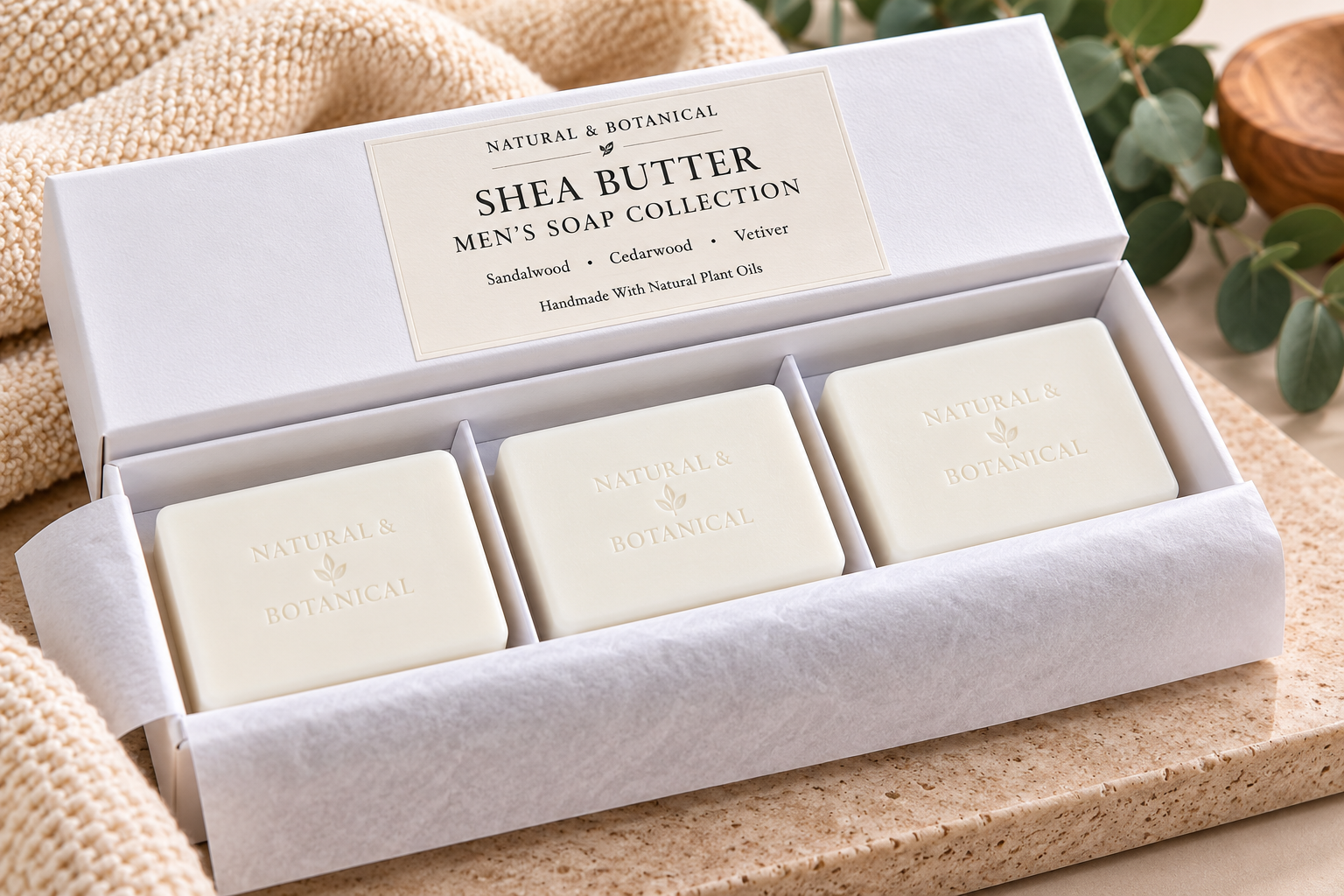 Natural Shea Butter Men’s Soap Collection
