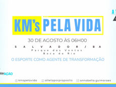O evento “Kms Pela Vida” acontece neste sábado (30), às 6h, no Parque dos Ventos, com corrida e atrações musicais.
