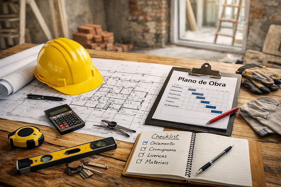 đź§± Planeamento de Obra: Guia Completo para Evitar Atrasos, Custos Extra e Surpresas
