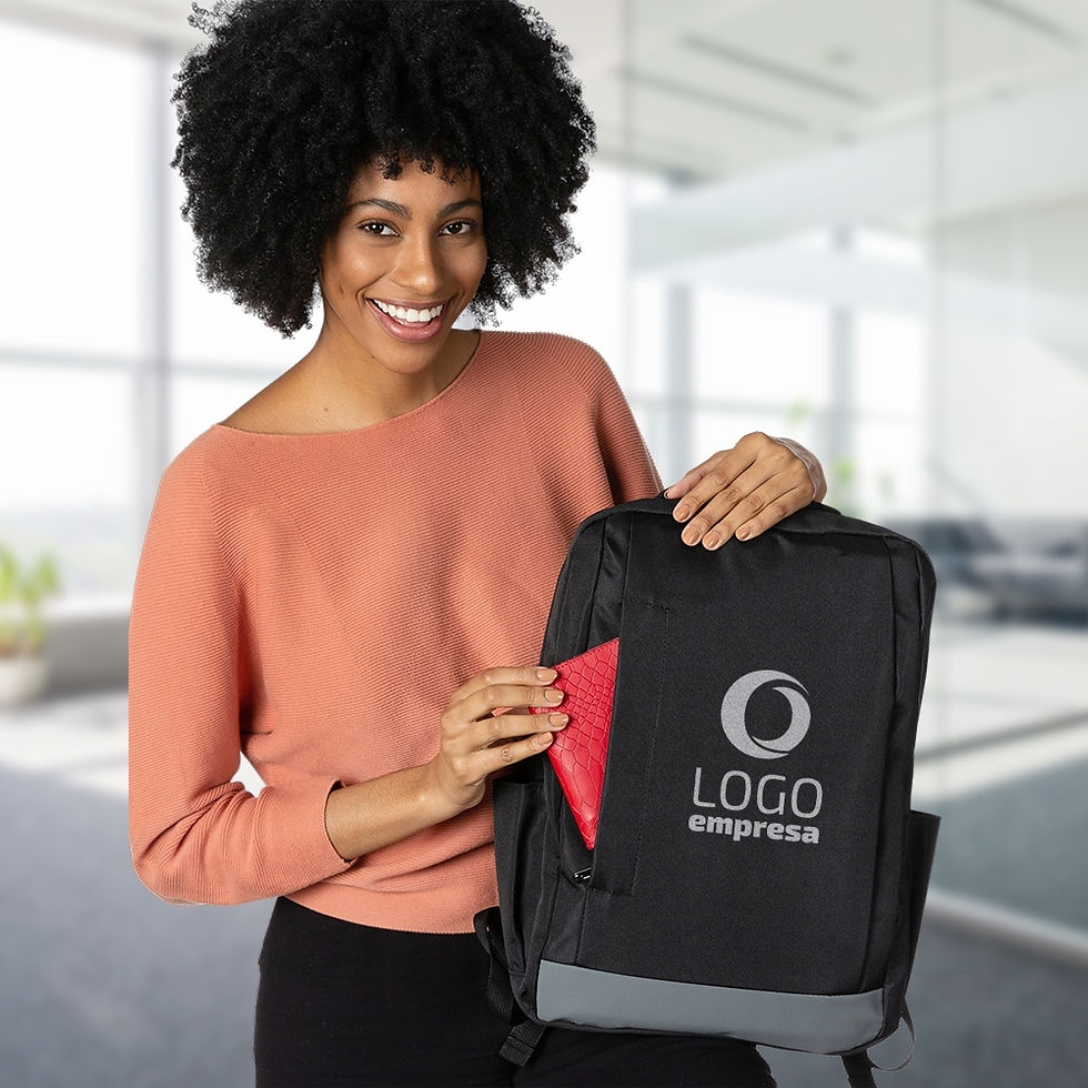 Miniatura: Mochila de Nylon USB Personalizada, Mochilas Porta-Notebook Personalizadas, Mochilas Executivas Personalizadas