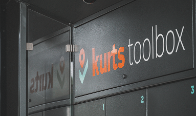kurts Toolbox logo auf einer CityBox