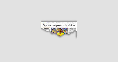 Neymar: campione e attore (4/7/2018)