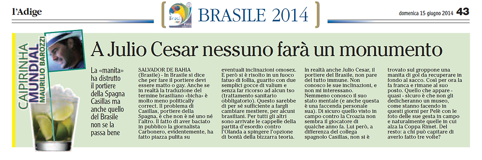 L'Adige, 15 giugno 2014