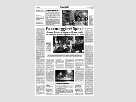 Notte, soldi, sesso/2. Vuoi corteggiare? Spendi (7/1/2003)