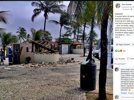 Macerie brasiliane (dalla mia pagina FB Caro Brasile)