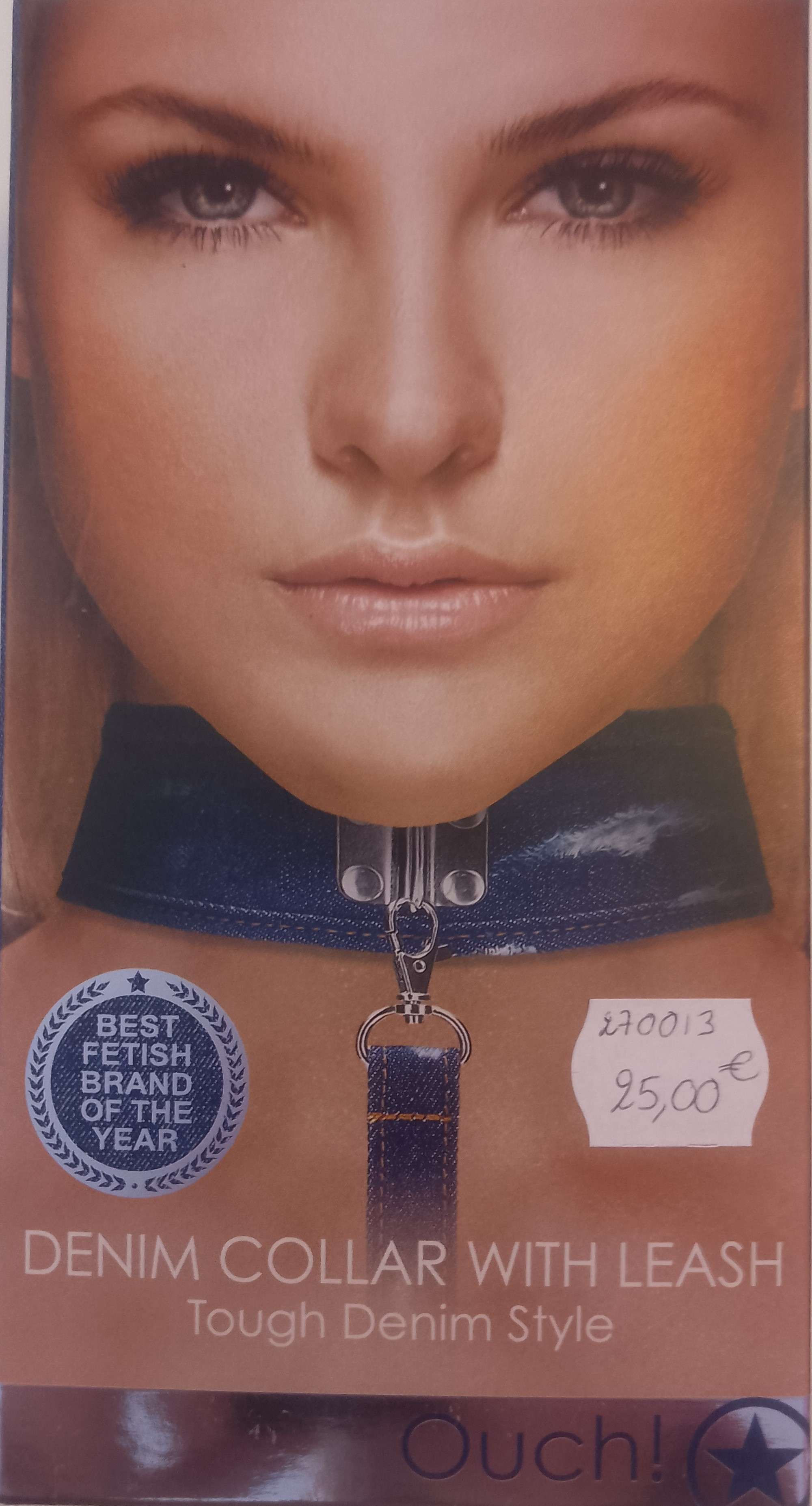 collier et laisse en jean ouch