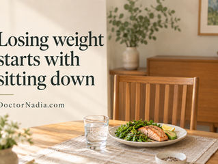 Losing weight is a lot simpler than you think. It starts with sitting down.