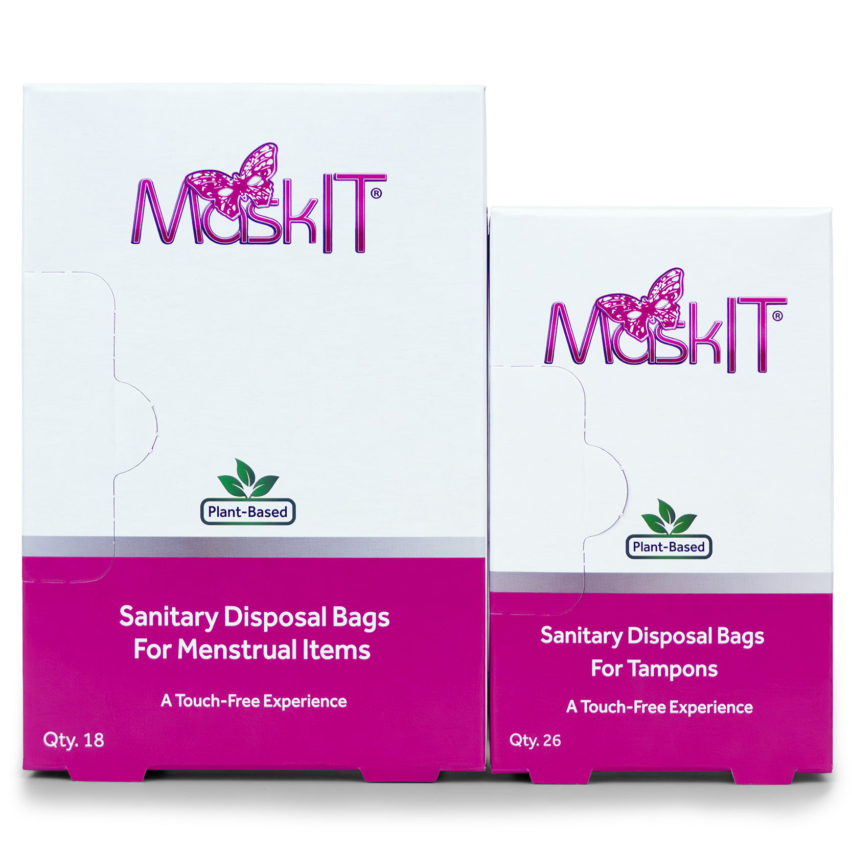MaskIT Duo Pack - Tampon and Pad Disposal Bags Combo Pack.