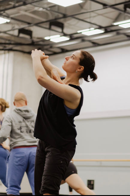 In rehearsal for "Partita" by Justin Peck